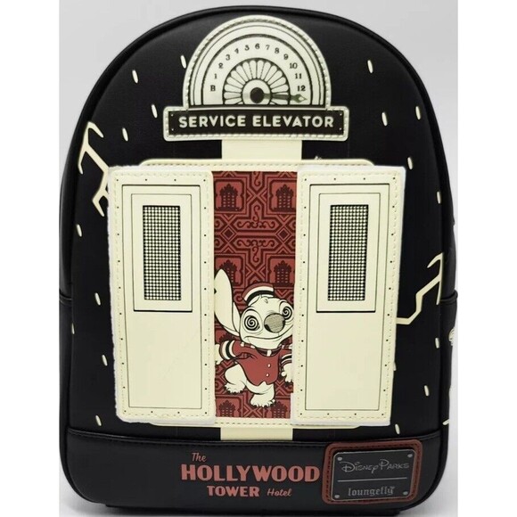 2024 Disney Parks Tower‎ of Terror GITD Stitch Donald Mickey Loungefly B… - Picture 1 of 5